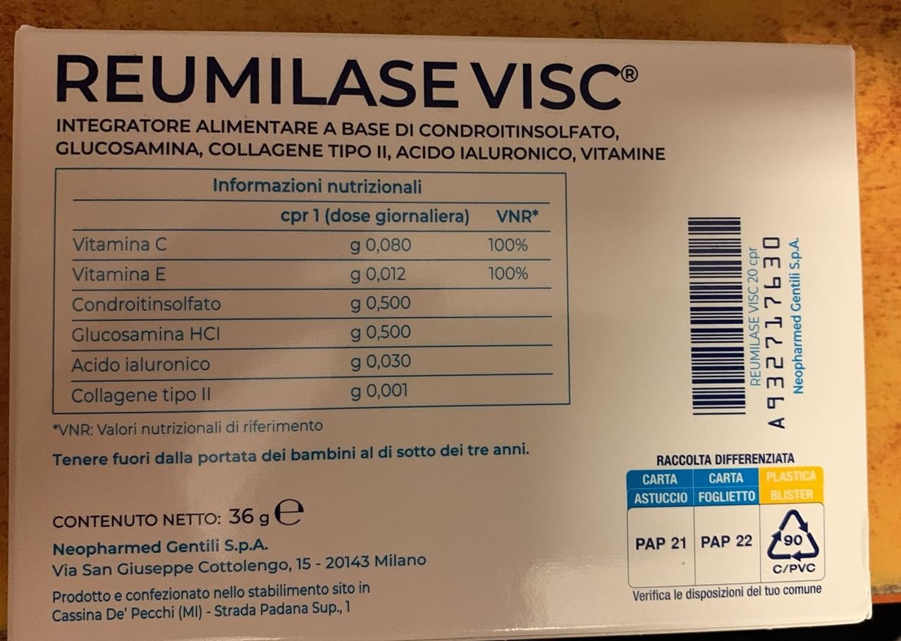 REUMILASE VISC 20CPR
