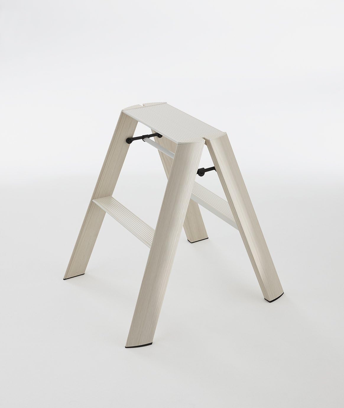 Hasegawa Lucano Stool, 2 Step, Light Brown