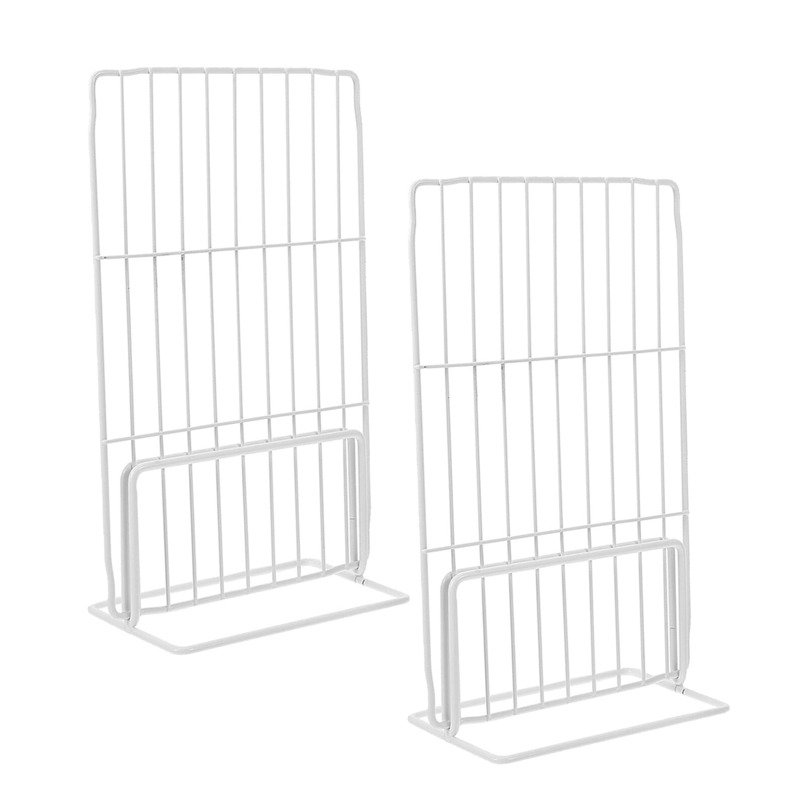 Healeved Organizador de Estantes para Congelador 2 Piezas 17X29 CM Separador de Rejilla de Alambre Resistente al Frío Divisor para Almacenamiento de Alimentos en Congeladores Domésticos y