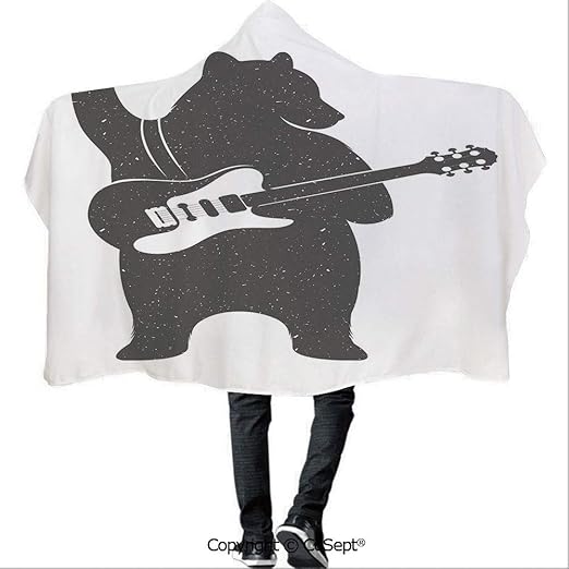 Amazon Amauncle ポリエステルフード付きブランケット スケッチ かわいい漫画デザイン 女の子用 メイクアップ服 イラスト イメージ装飾 ユニセックス 全年齢 フリーサイズ 59 05x78 74インチ ブラック ペールピンク ホワイト W59 05xl51 18 Inch