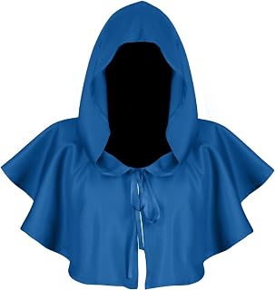 Halloween Grim Cowl Cloak Cosplay Costumes Hooded Poncho for Men Women Sorcerer Cloak Vintage Cape Jedi Wizard Cloak