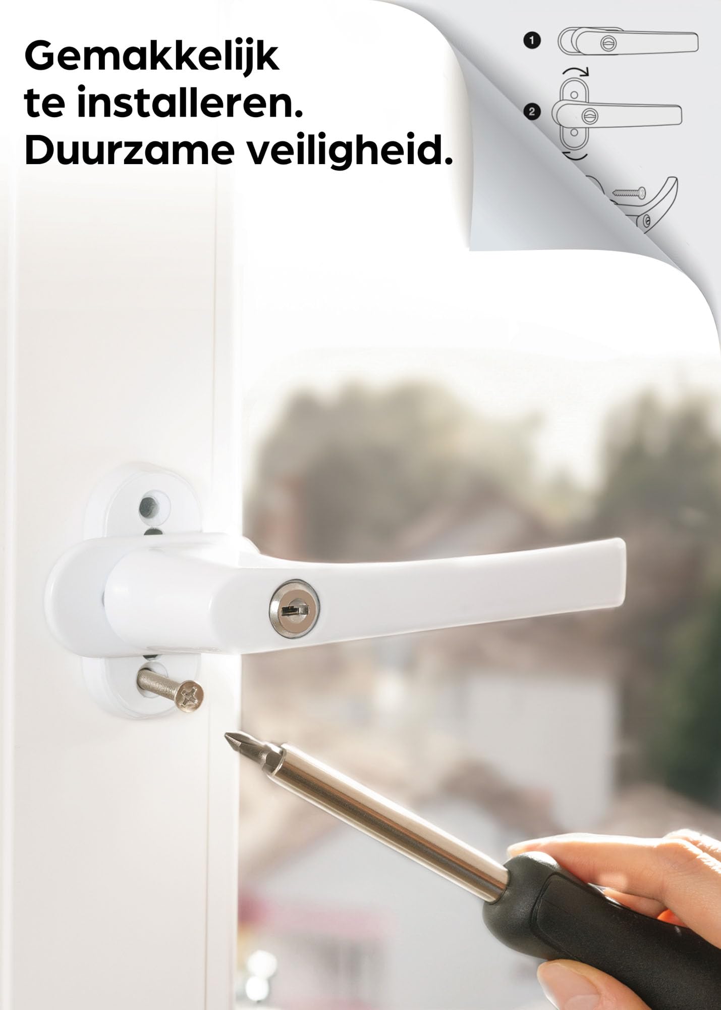 Secumax afsluitbare raamuitzetter type 720, zwart Secumax afsluitbare raamuitzetter type 720, zwart