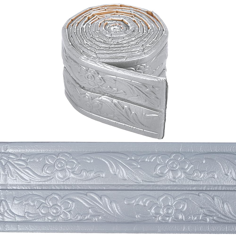 Bordure murale autocollante 3D pour relooker un miroir ou un plafond