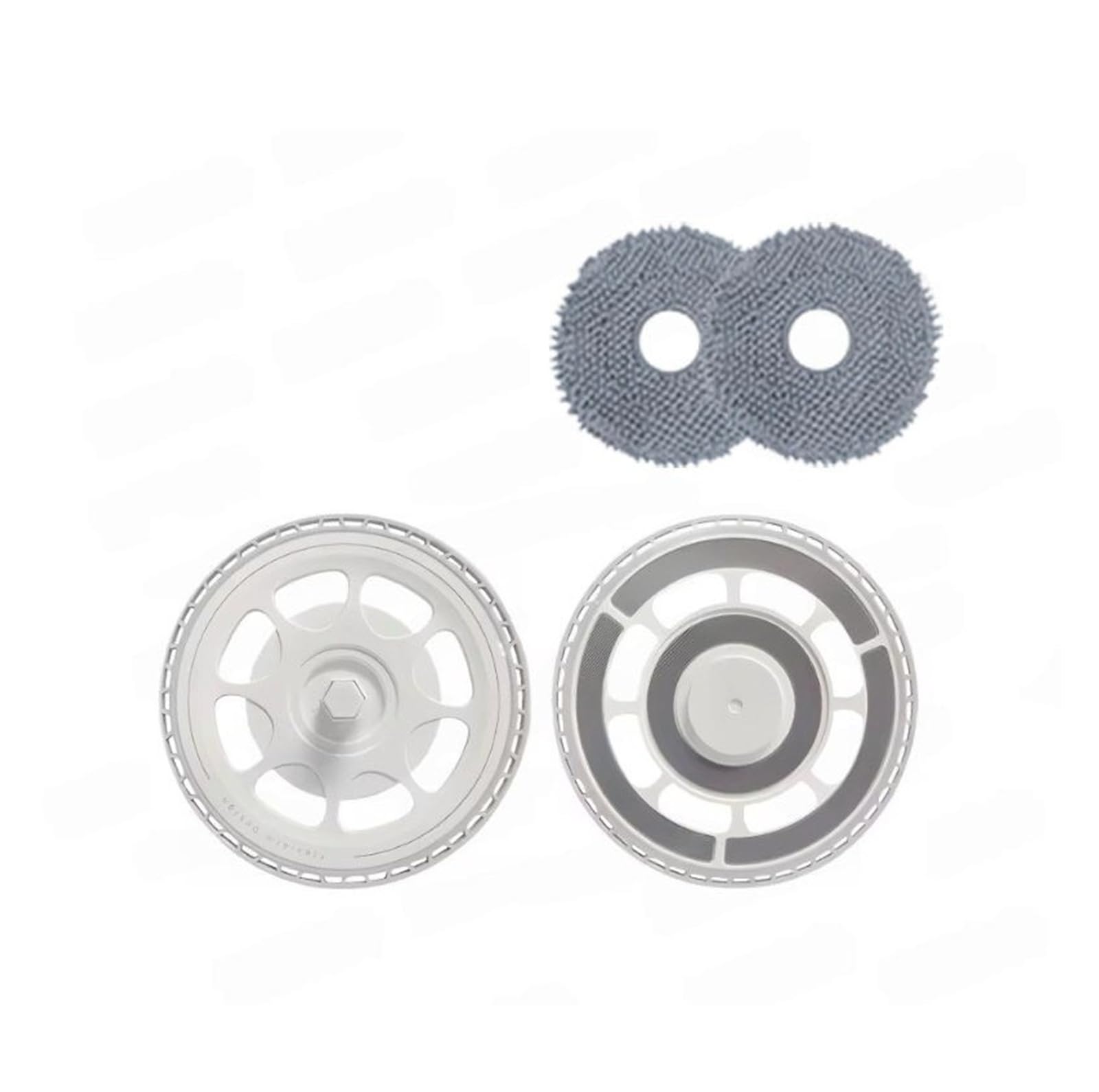 JIYUTQQ parts 2PCS Mop holders with mop, Compatible for Roborock Qrevo Curv C S5X/5A1/5XC, Sweeping robot accessories(White)