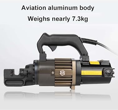 Portable Hydraulic Rebar Cutter, 900W Handheld Rebar Cutting Machine, Cutting range: 4-16mm, Steel Bars and Various Steel Rod Cutting Tools, 220V