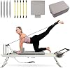 Pilates Reformer Machine, Foldable Pilates Machine Equipment Pilates Reformer Machine for Home and Gym, Pilates Exercise Equipment