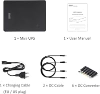 Shanqiu Mini UPS szünetmentes tápegység routerhez, modemhez, kamerához 74Wh 6