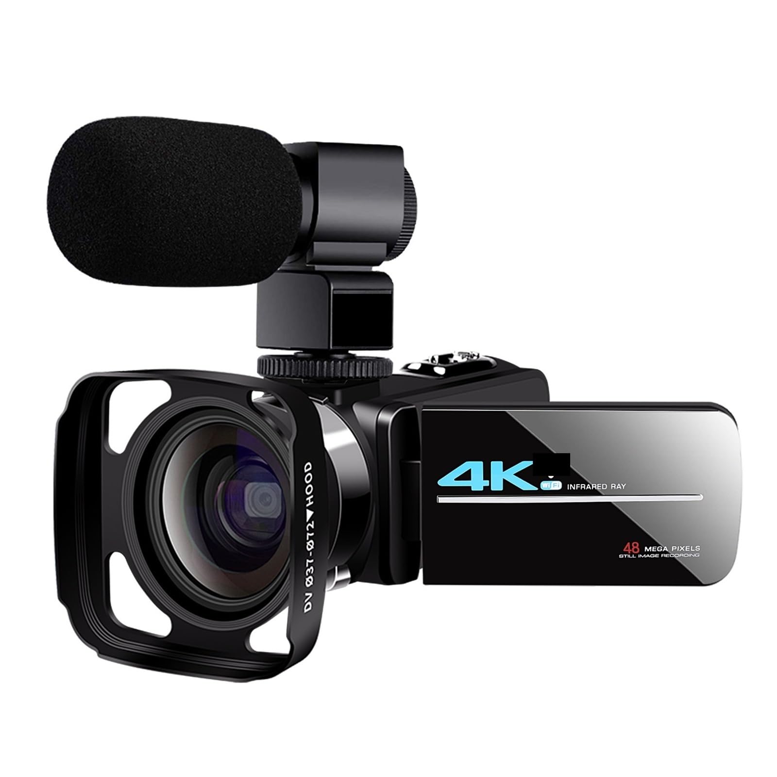 Kamera 4K Do Vlogowania Nagrywania Vlogów Ręczny Noktowizor Na Podczerwień