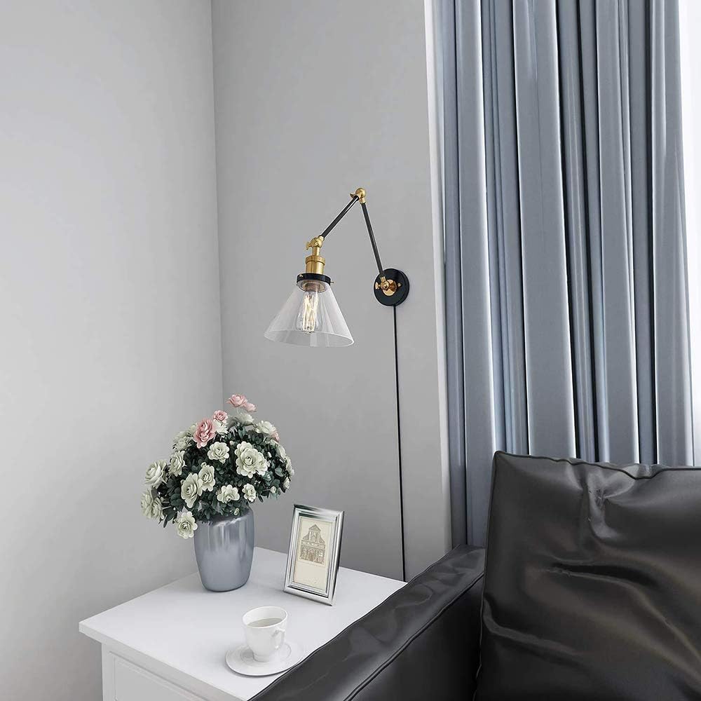 Limited Discount H XD GLOBAL E27 Industrial Retro Style Wall Sconce Lamps Lighting, Clear Small Umbrella Wall Lamp, Bedroom Bedside Wall Lights,Corridor Wall Sconces (Hardwire) Up To 40% OFF H XD GLOBAL E27 Industrial Retro Style Wall Sconce Lamps Lighting, Clear Small Umbrella Wall Lamp, Bedroom Bedside Wall Lights,Corridor Wall Sconces (Hardwire)