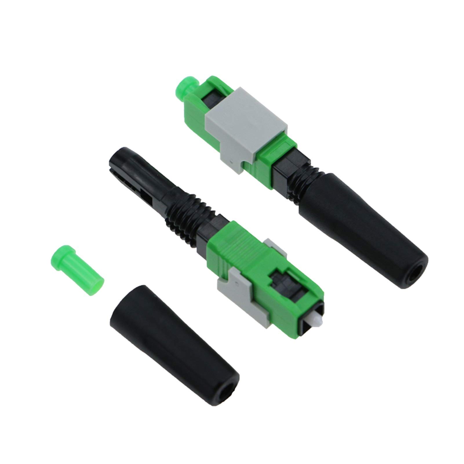 Xihe Fiber Optic Adapter 100PCS FTTH SC APC FTTH Front Pin Type Optical Fiber Quick Connector SC APC FTTH Optical Fiber Quick Connector SC Connector