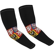 CUTEDWARF national emblem of the Czech Republic Adult Ice Silk Sun Protection Arm Sleeves Sports Cooling Sleeves
