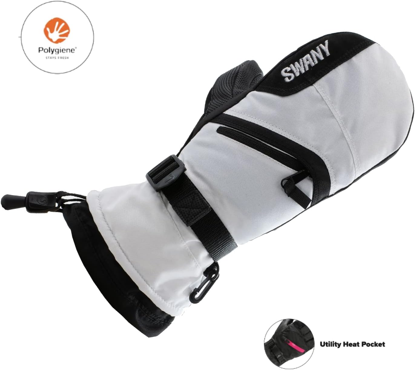 SWANY Junior X-Over Insulated Warm Durable Touch Screen Compatible DryShell Winter Skiing Mittens : Clothing, Shoes & Jewelry