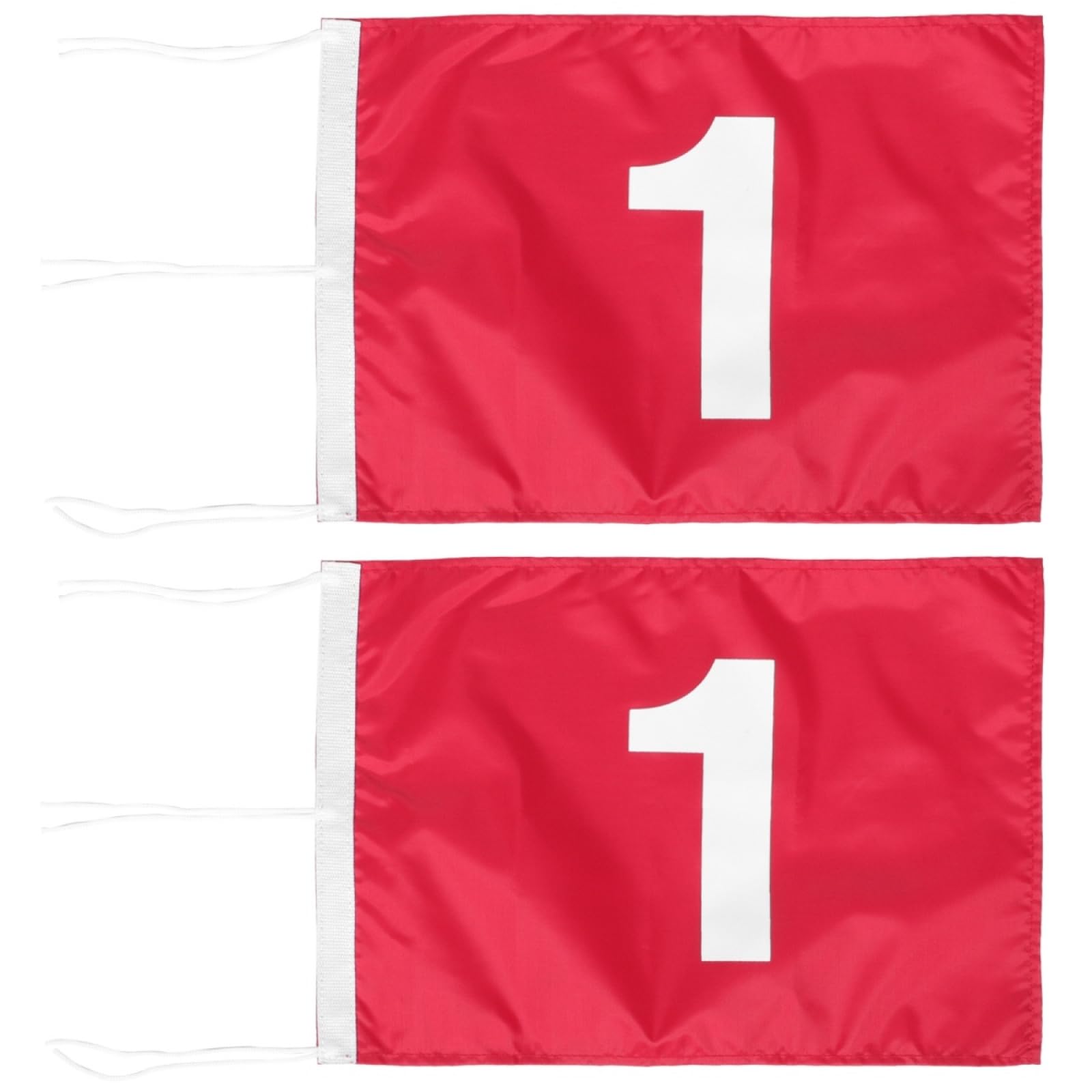 BESPORTBLE 2 Stücke Golf Grüne Flagge Golfzubehör Fahnenmast Zubehör Natürlich Pin Fahnen Setzen Grüne Fahnen Miniaturfahnen Gerichtsfahne Golfziel Flaggennummer Flag Nylon Tragbar