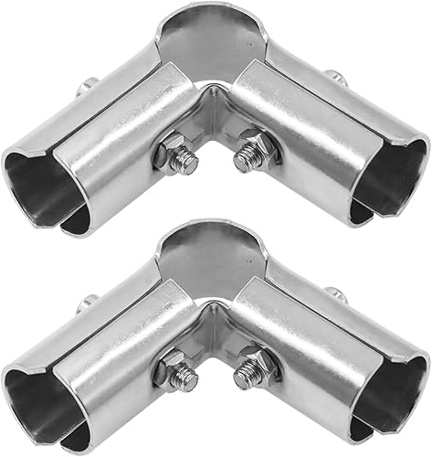 Miniatura 28 de Conectores de tubería de riel final,ULIFESTAR 201 Abrazaderas de tubo de acero inoxidable,Abrazaderas de extremo de metal,Clip de montaje de tubería