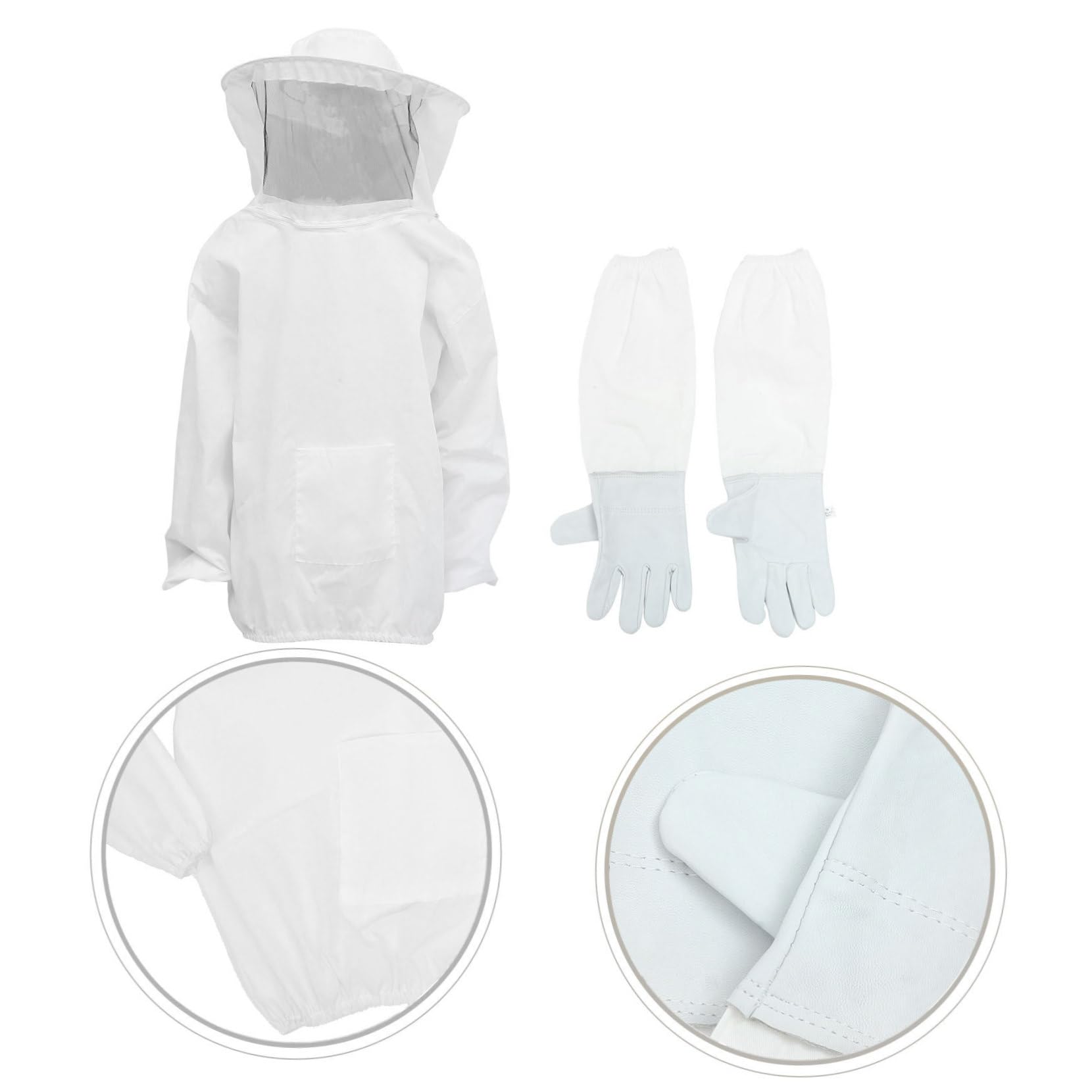 Set Di Attrezzatura Da Apicoltura Guanti Da Apicoltore Tuta Da Lavoro Cappello Protettivo Abbigliamento Per Apicoltura Forniture Essenziali Per Apicoltori