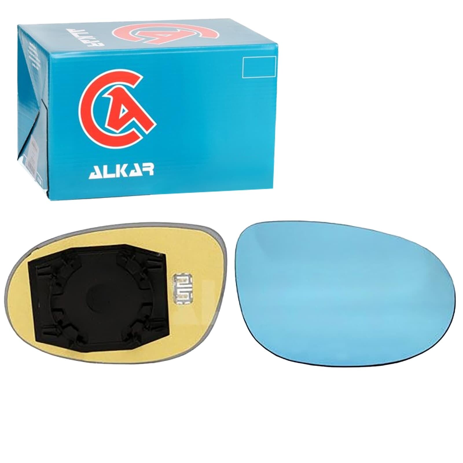 Right Exterior Mirror Glass (Convex, Heated, Blue) Fits: FIAT BRAVO II, CROMA 1