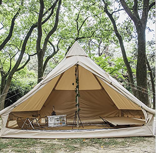 Carpa exterior piramidal de algodón para 4 estaciones miniatura 2