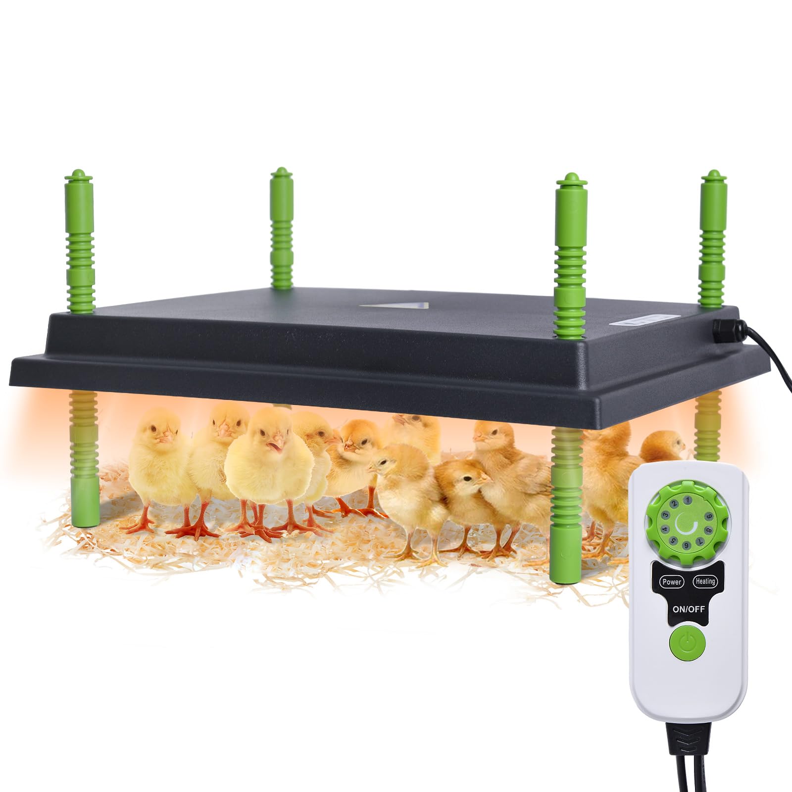 Wärmeplatte Küken mit Temperaturregler 30x40cm Heizplatte Küken Wärmelampe Temperatur Einstellbar für Küken Aufzucht