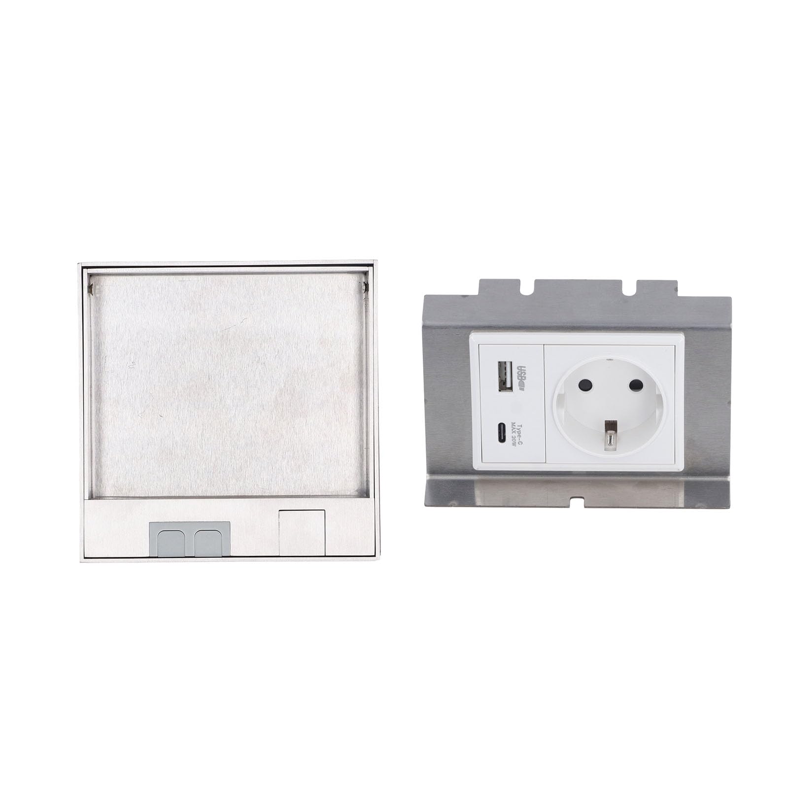 Keenso Recessed Floor Socket with USB Ports, Waterproof