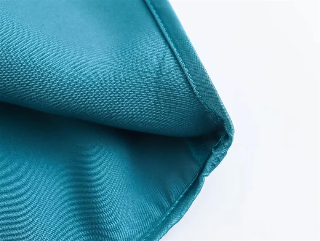 Dcvmvmn Camicie da donna in raso primavera e autunno camicie a maniche lunghe con bottoni camicie con colletto