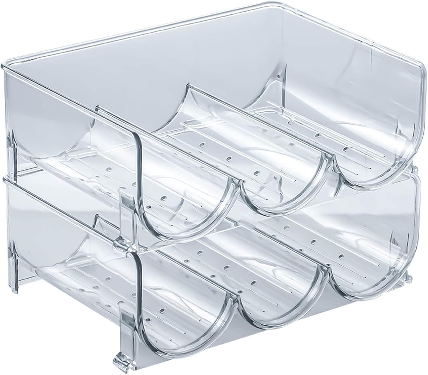 Wine Racks, 6 Bottles Stackable Cabinet Wine Organizer Storage Rack,Contertop Wine Racks Perfect Free Standing Classic Liquor Storage Shelf for Bar, Basement