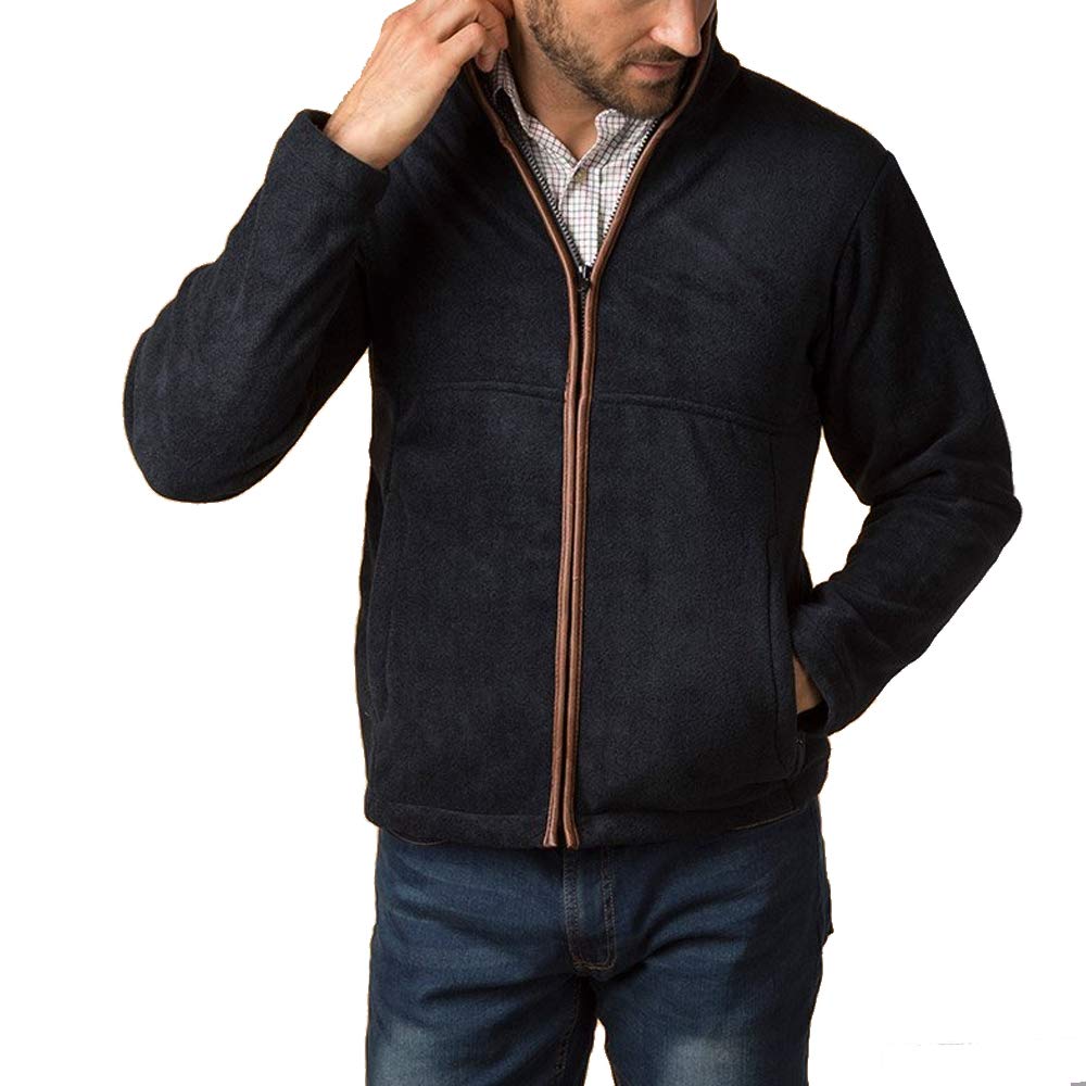 Rydale Men's Iron Harpham Autumn Winter Mid Layer Warm Full Zip Fleece Jacket Coat