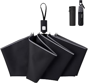 konciwa 形状記憶 折りたたみ傘 3秒でたためる傘 【 8本骨× 風に強い×広幅100cm 軽量260g 】ワンタッチ 自動開閉 おりたたみ メンズ 豪雨対応 梅雨対策 折り畳み傘 レディース 反射テープ付き 撥水速乾 丈夫耐久 男女兼用 携帯しやすい