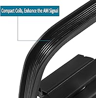 Vista 3 de Antena AM Loop AEDIKO de 2 pines con cable desnudo para receptor estéreo de radio Bluetooth para interiores en casa AV AudioTheater