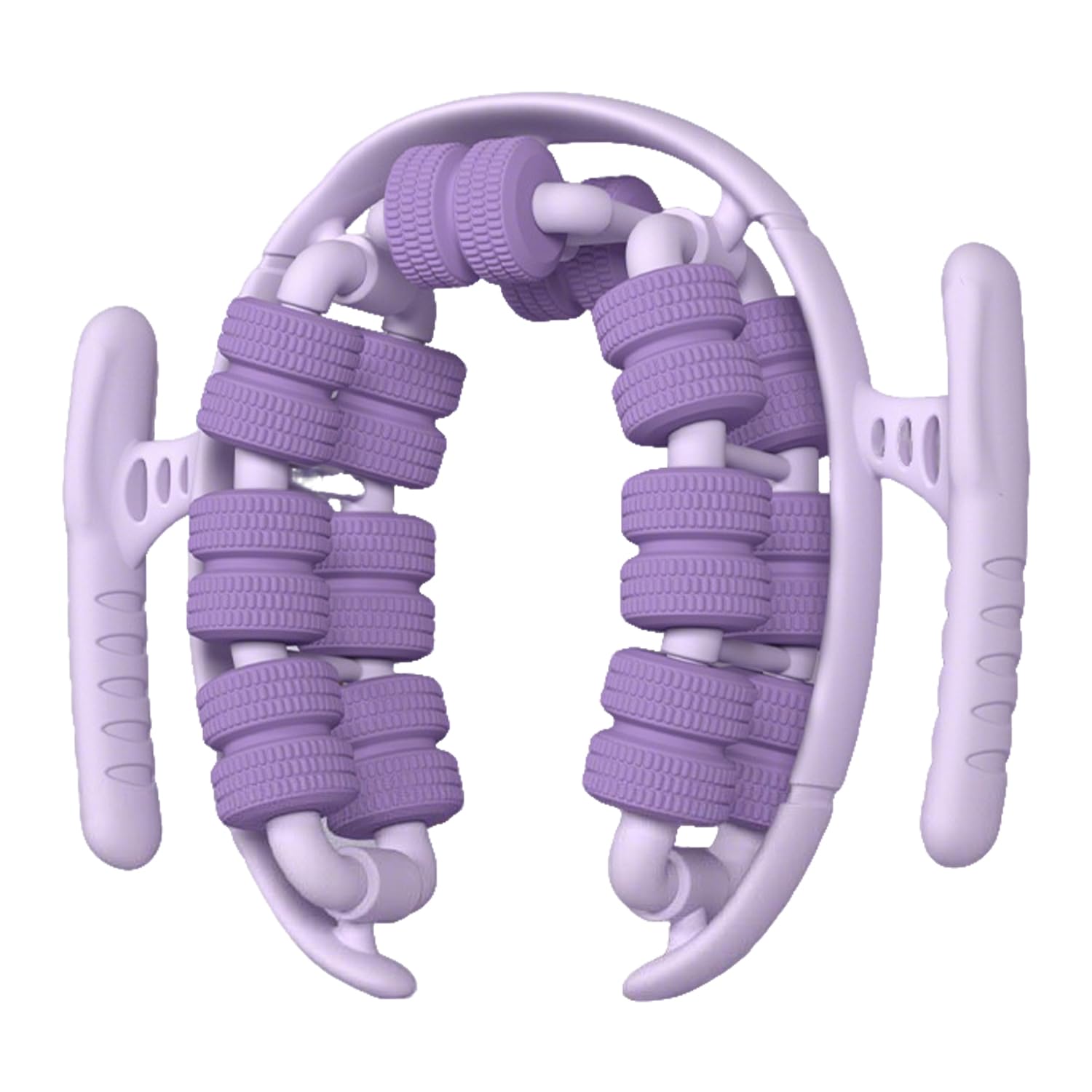 28 Roues Rouleau Massage Jambe, Anti Cellulite Roller, Rouleau de Massage Musculaire, Masseur Anti Cellulite (Violet)
