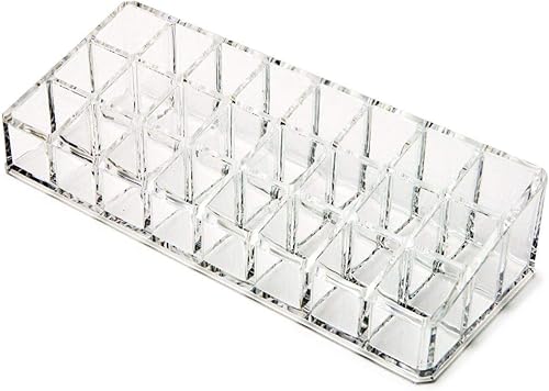 Miniatura 4 de 24 Compartment Makeup Lipstick Storage Holder Organizer Case, Pack of 1, Transparent