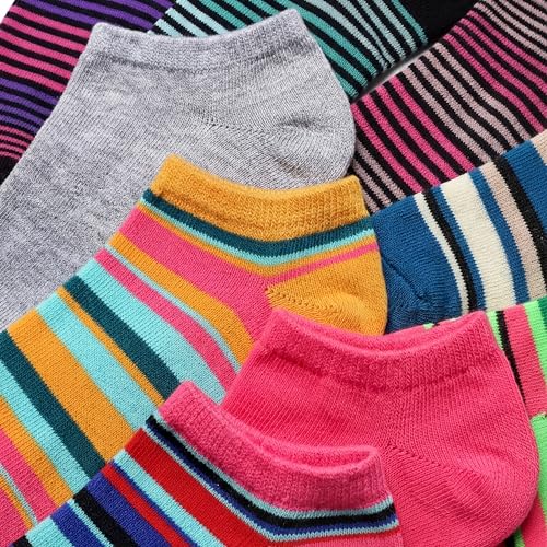 Image of Tipi Toe Women's 20 Pack Colorful Low Cut Socks - Lightweight, Breathable Design for All-Day Comfort Sizes 9-11 /10-13