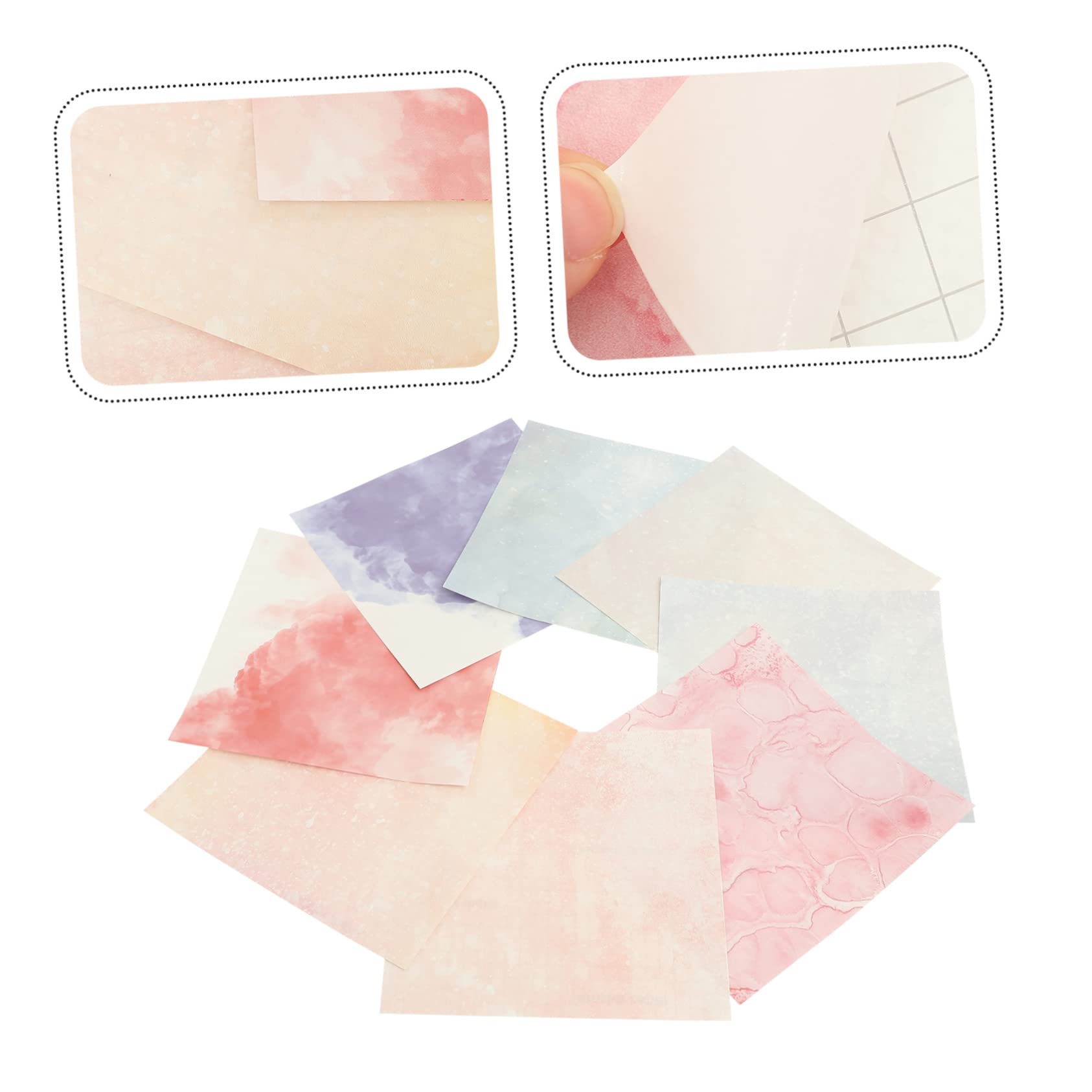 DOITOOL 2 Sätze Teiliges Wasserfarben Transferfolie Für Diy Kleidung Und Tassen Hochwertige Bügelbilder Für Kreative Projekte Einfach Anzuwenden Und Vielseitig Einsetzbar 8 Stück * 2