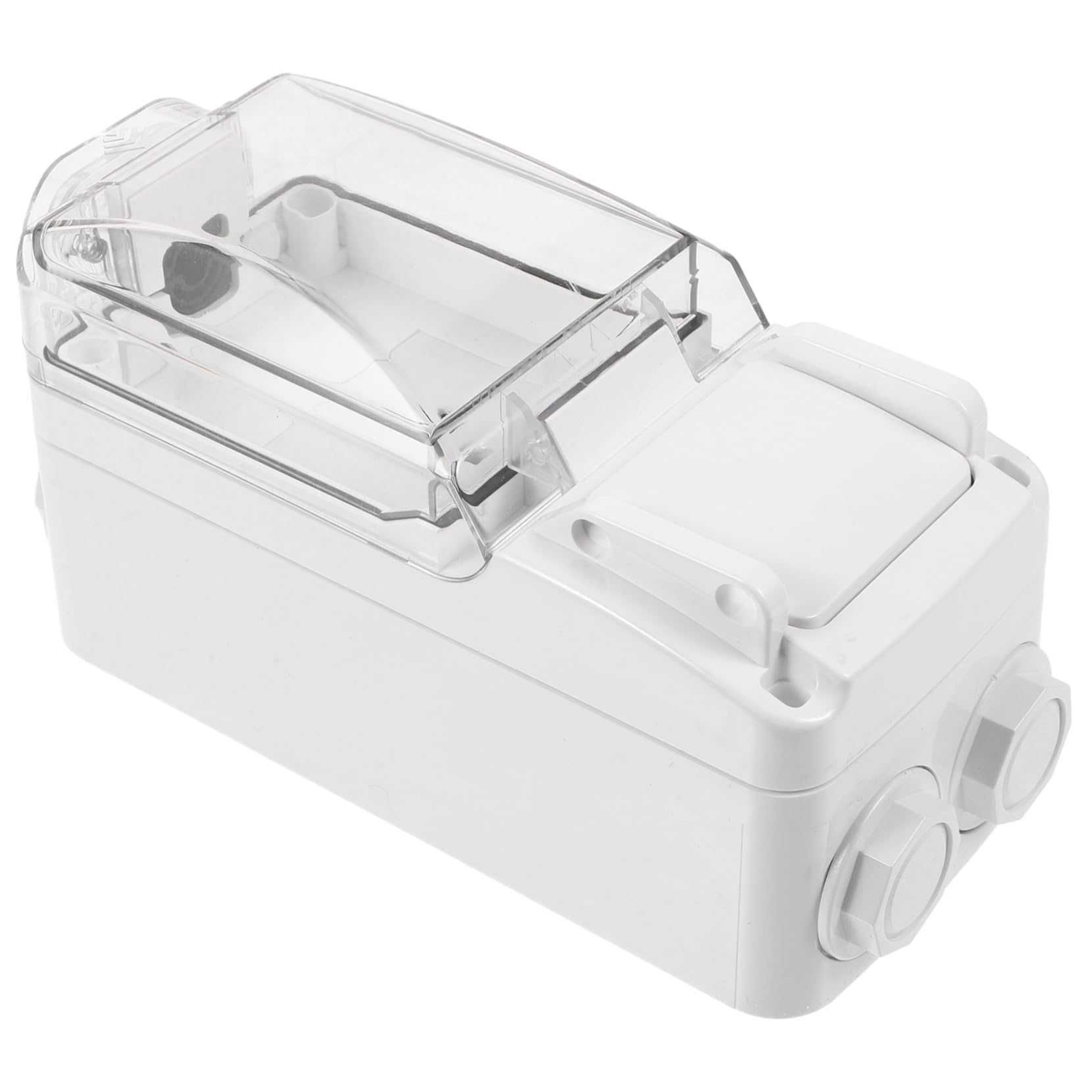 LIFKOME Outdoor Socket Box Protective Outlet Cover for Indoor Outdoor Use Durable Aging Material Opening for Kitchens Patios and Gardens