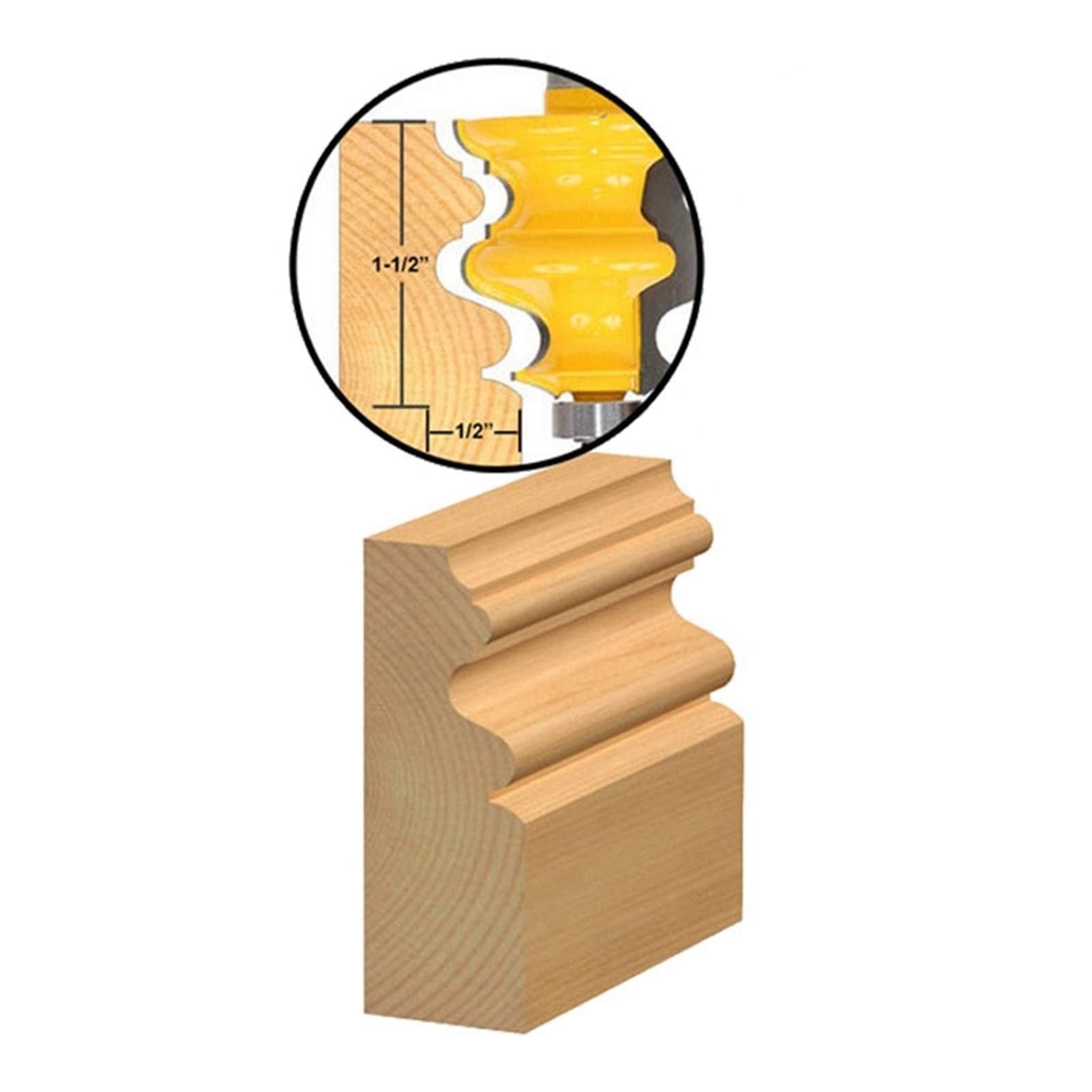 Fresa DIY Estante de moldeo bandas de borde de la carpintería Herramientas fresa Broca Mesa lateral de taladradora CNC Puerta cuchillo Transformación de Madera