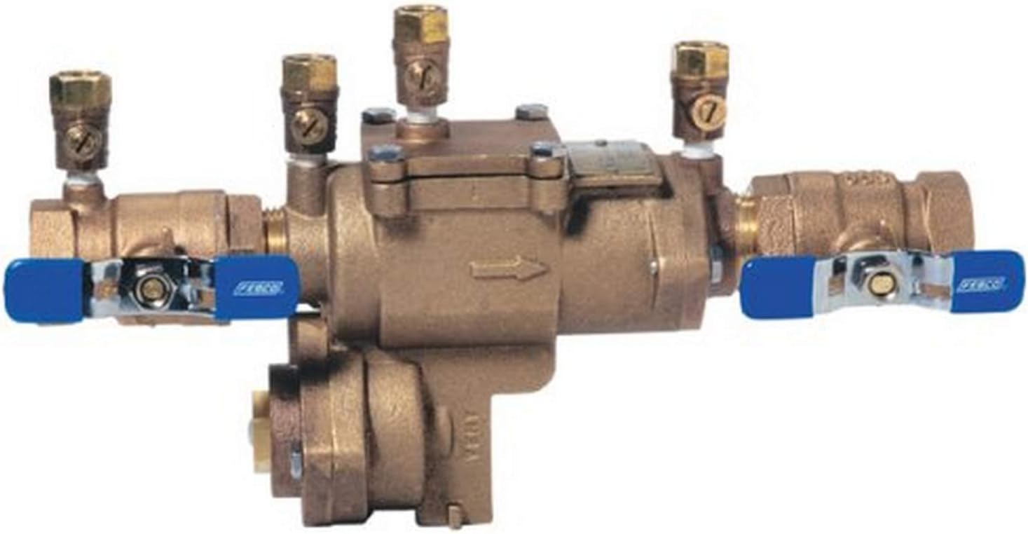 1314 860 Quarter Turn Shutoff Reduced Pressure Zone Assembly, 1-1/4"