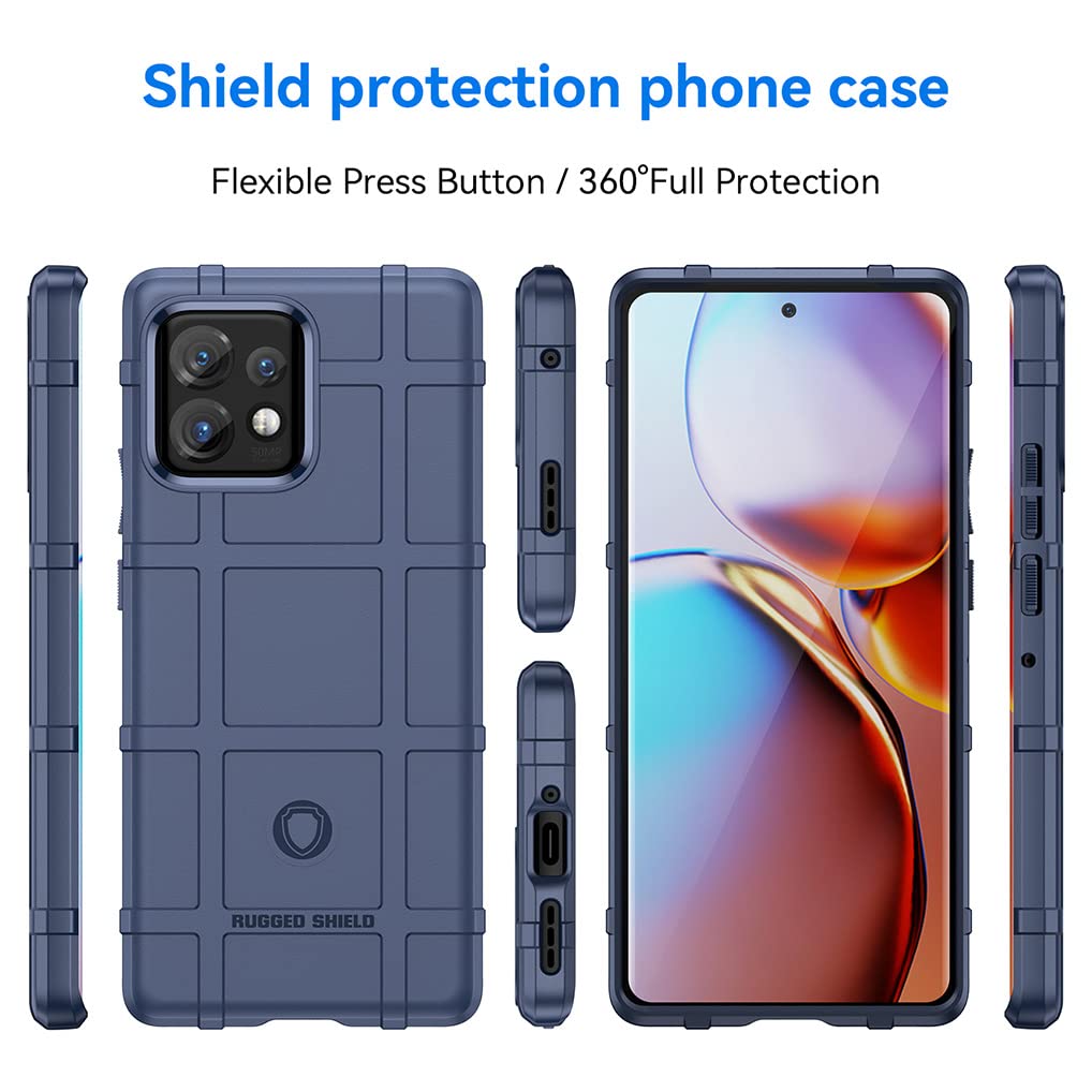 SEAHAI Cover per Motorola Edge 40, Colore Gradiente Brillantini Fiore Motivo Design Ultra Sottile Morbido Silicone TPU Bumper Antiurto Custodia Donna Case Cover - Viola