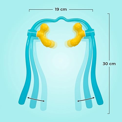 Miniatura 6 de Lindo Masajeador de cuello Shiatsu perillas ajustables para shiatsu suave de cuatro puntos o masaje de tejido profundo de dos puntos