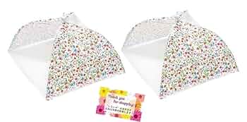 Amazon｜【食事をホコリや虫から守ります】 フードカバー 小花柄