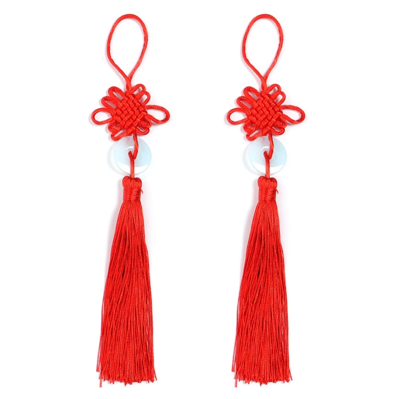 Silk Tassel Craft Decor, Silk Tassel Fringe Pendant 2pcs(Color 1)