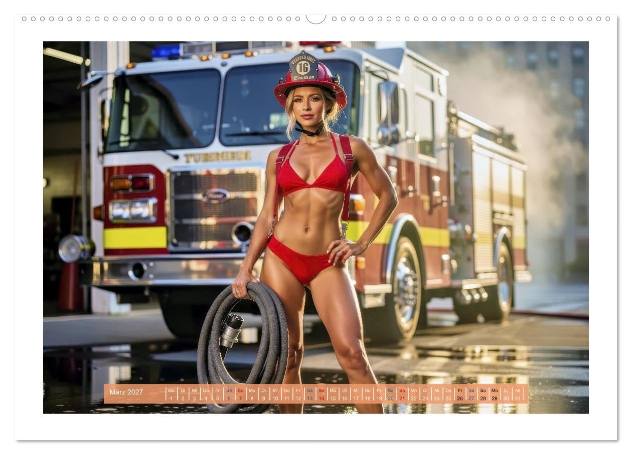 Sexy Feuerwehrfrauen und Männer (hochwertiger Premium Wandkalender 2027 DIN A2 quer), Kunstdruck in Hochglanz: Feuerwehrfrauen und Männer wirken oft ... ausstrahlen. (CALVENDO Erotik)