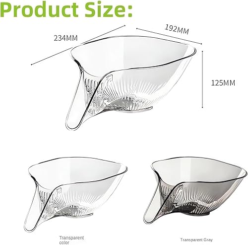 Miniatura 3 de Cesta de drenaje multifuncional con boquilla, embudo de drenaje para el hogar, cesta de drenaje para fregadero, pasta, alimentos, frutas, colador,