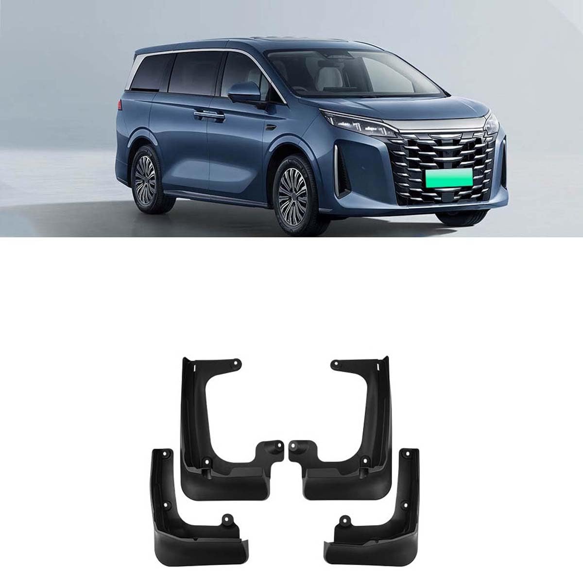 BXQDAM Car mud flaps,Compatible with BYD Han eMAX9 DM-i 2025,Car exterior accessories