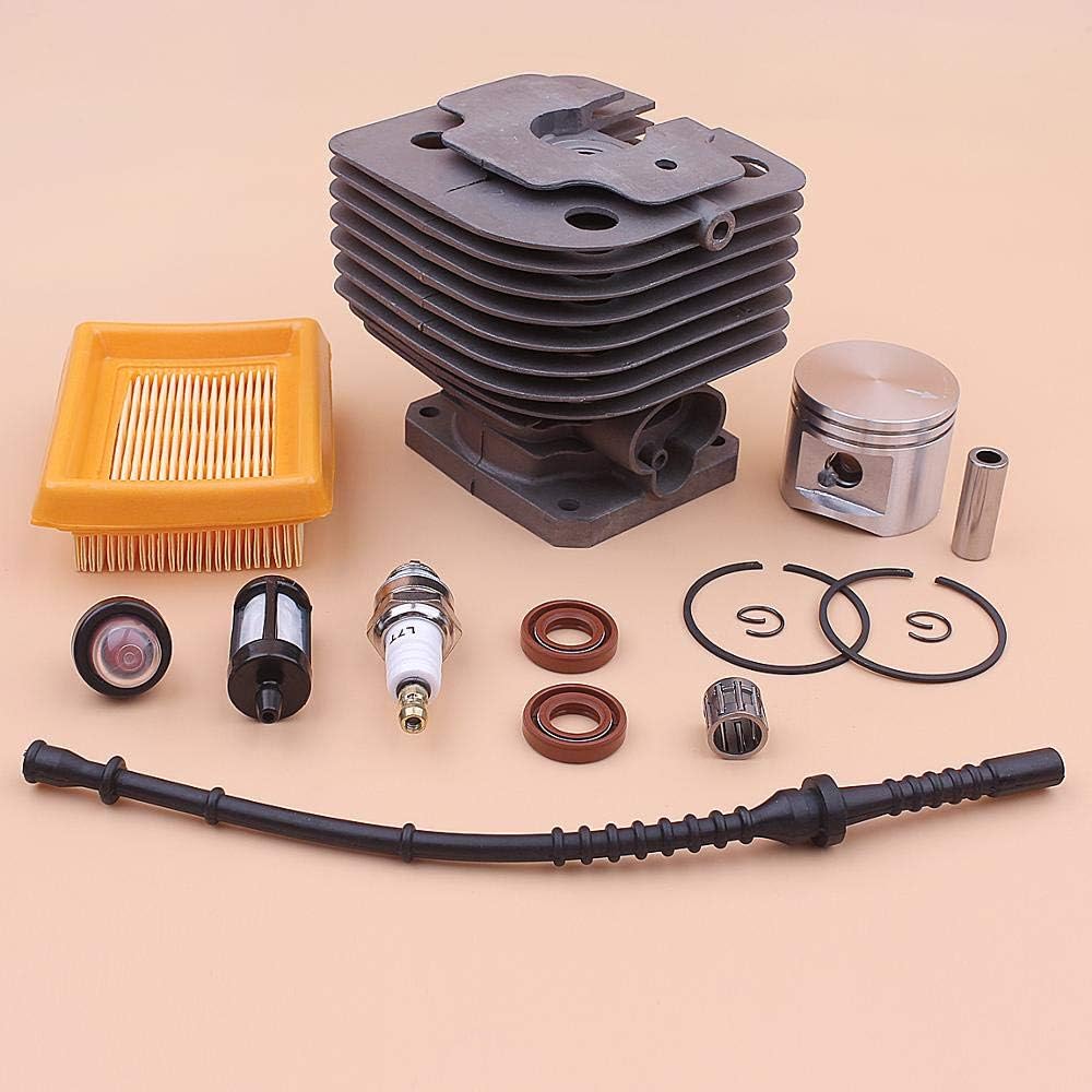 42mm Cylinder Piston Kit Compatible with Sti-hl FS450 FS 450 Air Fuel Filter Line Oil Seal Primer Bulb Spark Plug Trimmer 4128 020 1211