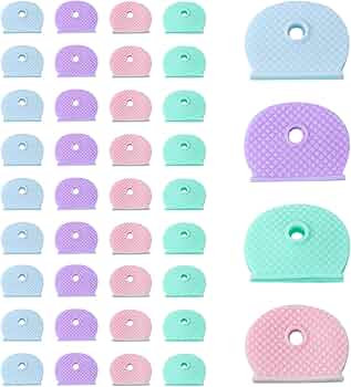 Coprichiavi Colorati In Silicone - Set 10 Pezzi Con Etichette Per Organizzazione Chiavi - Foto 12