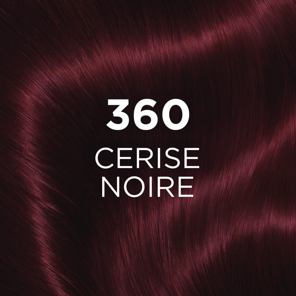 L’ORÉAL PARIS - Coloration Cheveux Semi-Permanente Ton sur Ton - Couleur Soin Gloss - Sans Ammoniaque - Casting Crème Gloss - Nuance : Cerise Noire (3.60)