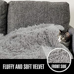 LOCHAS-Luxury-Fluffy-Dog-Blanket-Extra-Soft-and-Warm-Sherpa-Fleece-Pet-Blankets-for-Dogs-Cats-Plush-Furry-Faux-Fur-Puppy-Throw-Cover-40x60-Grey - Cucciolini Doodles   LOCHAS-Luxury-Fluffy-Dog-Blanket-Extra-Soft-and-Warm-Sherpa-Fleece-Pet-Blankets-for-Dogs-Cats-Plush-Furry-Faux-Fur-Puppy-Throw-Cover-40x60-Grey