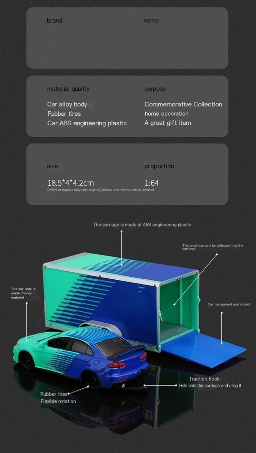 1:64 SVT red and white alloy transporter trailer model(Tow Asst.2)
