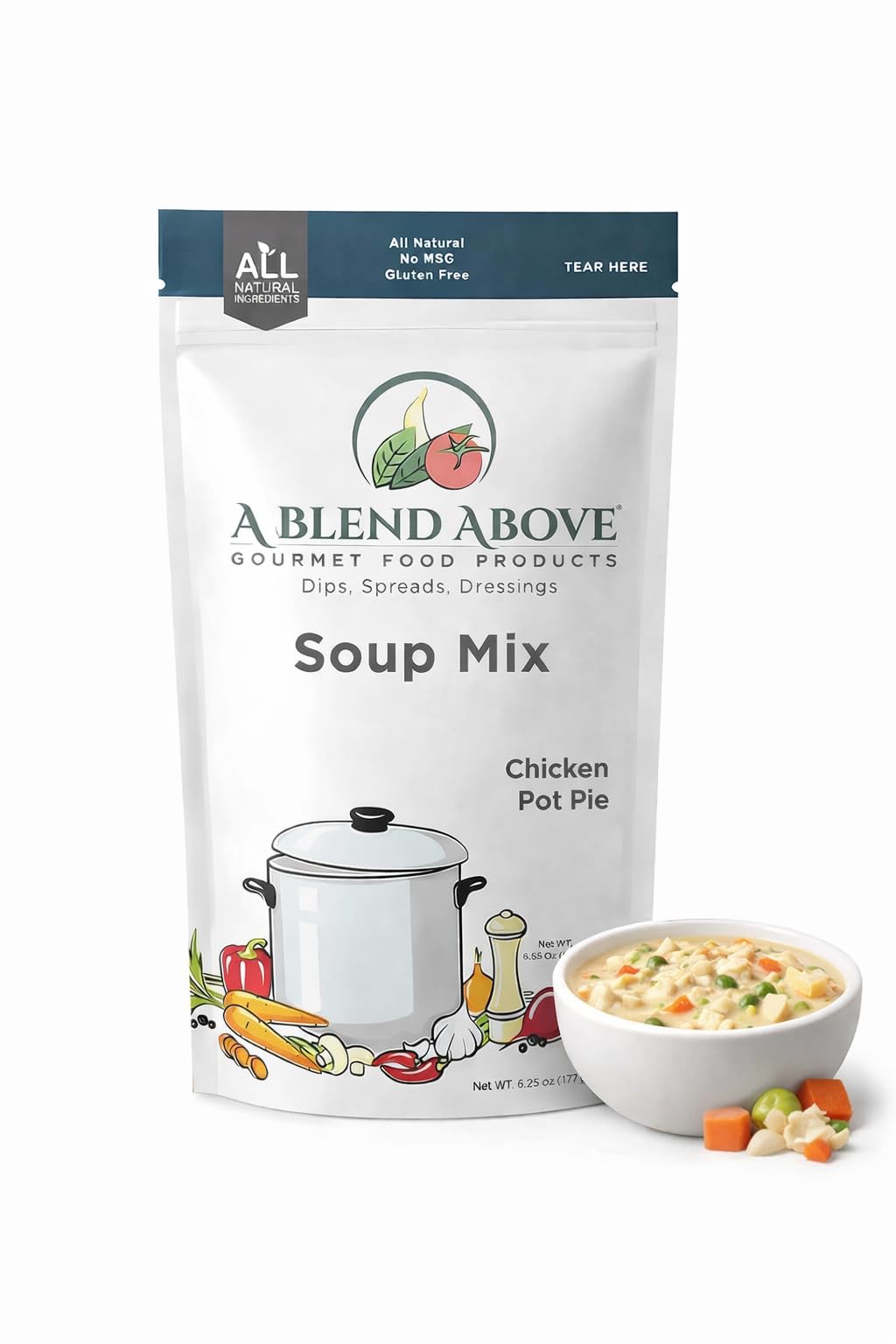 A Blend Above Gourmet Food Products Chicken Pot Pie Soup Mix
