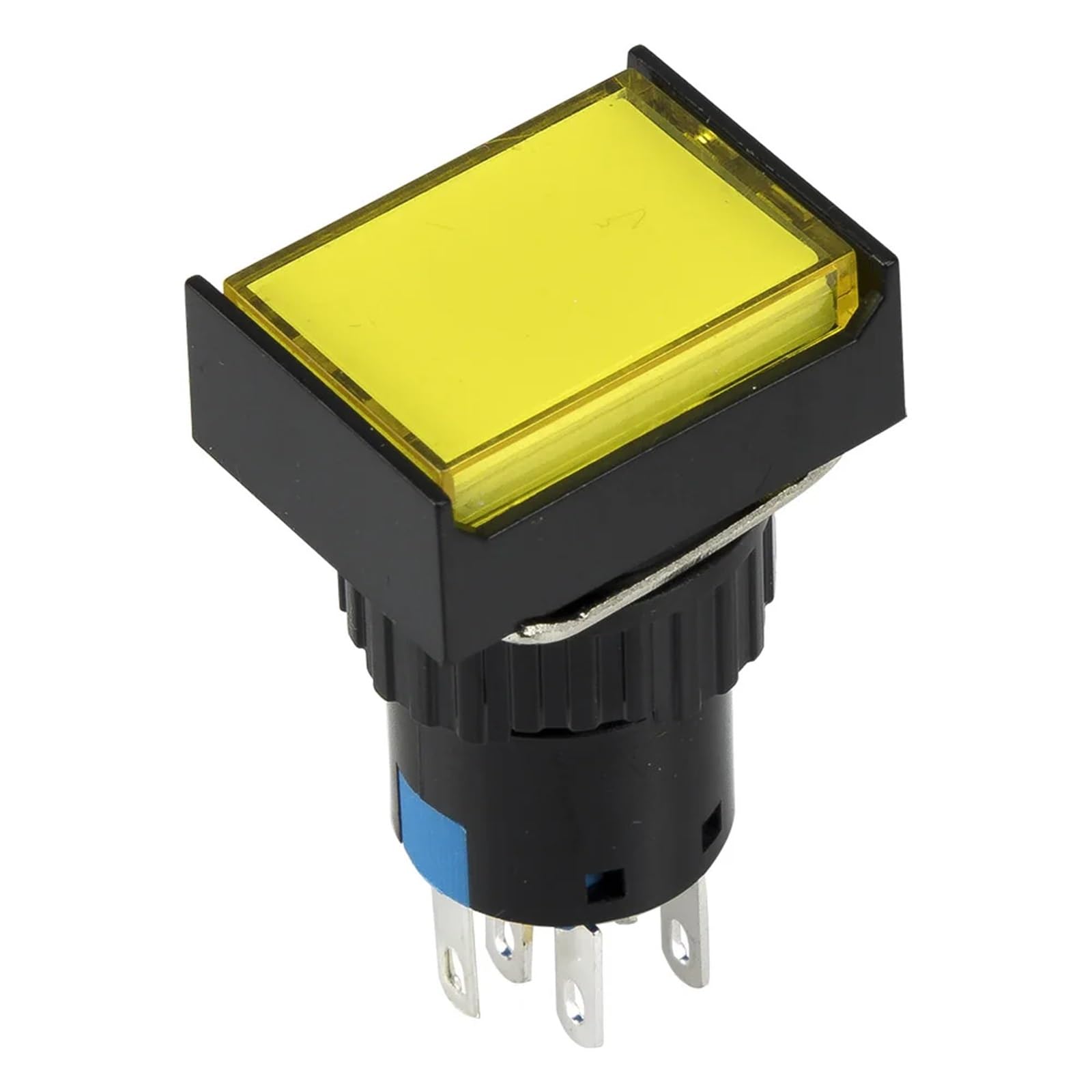 Interrupteur bouton-poussoir rectangulaire lumineux SPDT pour contrôle de circuit 6V