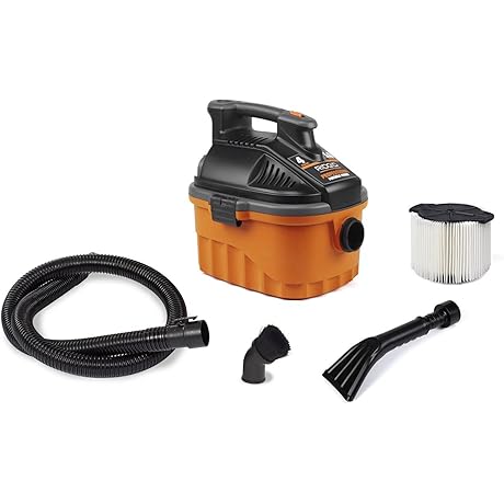 Ridgid 4-Gallon 5.0 Peak Horsepower Wet Dry Auto Vacuum Cleaner VAC4000